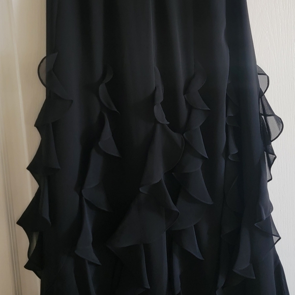 ADRIENNE VITTADINI Long Black Ruffle Skirt - Picture 8 of 12